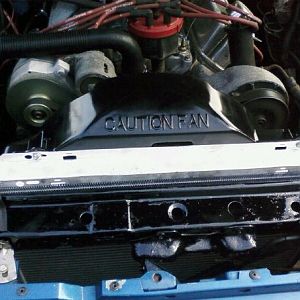 New radiator setup... 3 row aluminum really made a difference!!