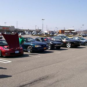 Some nice Vettes showed up.