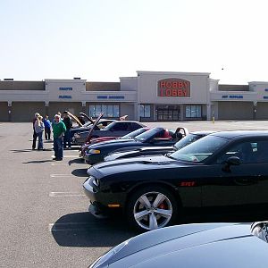 Looking down the line.