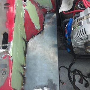 i did not like the look so i made a plate to fit in