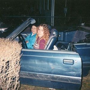 Me and my grandma.. the day I bought the mustang