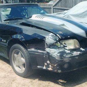 Didn't look that bad on the outside but frame was bent pretty bad