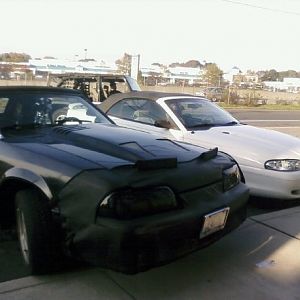 Me and Michele parked outside my old store