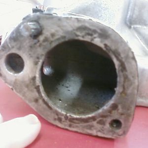 One of my therm housing bolts seized in place.   What fun it was to get that out!!