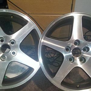 Stock 17x9 Cobra wheels