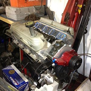 New engine on the stand