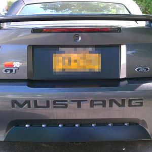 license plate shadow bow and valance