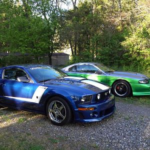 98 mustang(mine) 07 rousch mustang (rich's)