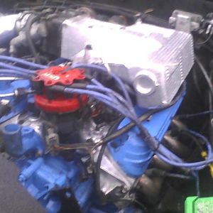 302 with $50 dollar crane cam off of craigslist. GT40 iron heads, Explorer intake,Ford motorsport headers.