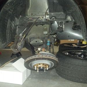 During shock and spring install