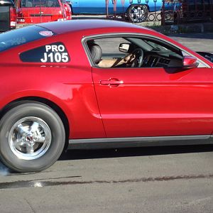 Laying down some footprints to find a good starting air pressure.