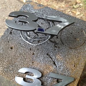 Hand Painted 3.7L Badge