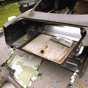 tank in place for alignment. ready to weld floors