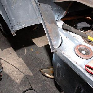 Left Side Quarter - trimmed for lower wheelhouse patch