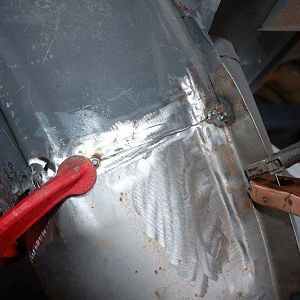 Left Side Quarter - patch tacked in