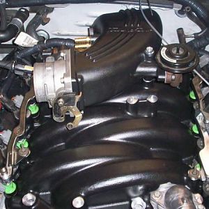 New Intake replacing the old plastic shit