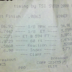 7 13 12 Spencer speedway
 Really its 1/10 not 1/8
first time ever being @ the track