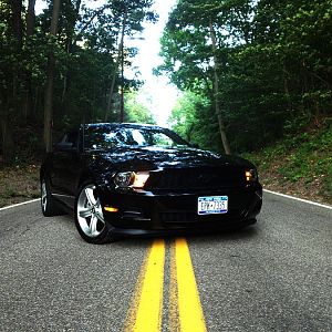 Little back road in the area. Shortly after this shot some guy in a pickup came rolling along and started honking at me. Hahaha