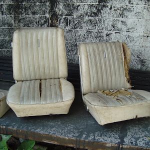 The buckets were ripped up and mouse infested. They will need some work. :)