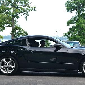 Arriving at Belhurst Castle for the 2012 Mustang Rally of the Finger Lakes. Also my first pic on here after the suspension upgrade. Sits much better n