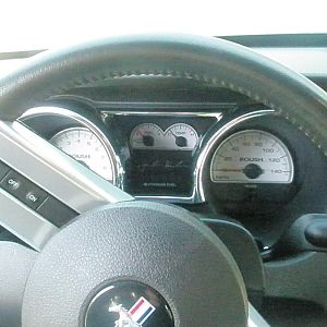 instument panel signed by Jack Roush