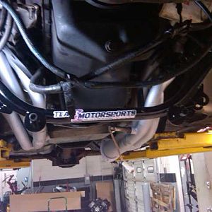 Team Z CroMo front suspension, tubular lower arms fully adjustable, coil overs, manual rack installation.