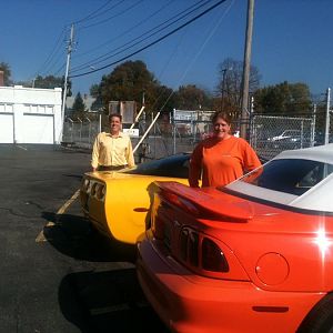 Notice the matching shirts? We didnt even realize this until someone pointed it out.