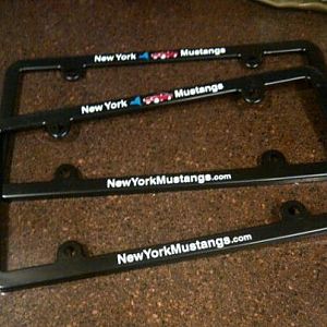 Got my NYM package today! All excited for my tshirt, decals, mousepad and most importantly my license plate frames. Yay! I'm a dork lol