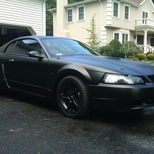 flatblack 2000 gt mustang
