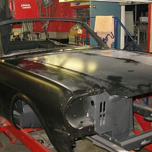 After much new sheet metal, the body panels fit.