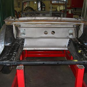 New steel for the quarters and 4-link to attach to