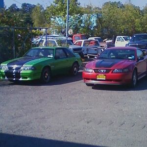 my two Ponies! 1993 LX and 2001 V6