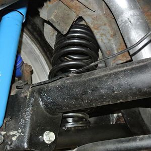 Rear: New MM Ladder Bars, New Steeda Adj Upper Control Arms, New Shocks and Springs - Eibach Pro, Tokico Blue, and Monroe, Steel Brake Lines