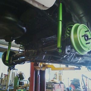 rear suspension completely rebuilt