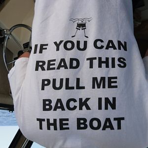 Friend fell off the boat 3 times in a year, so we invested in his safety