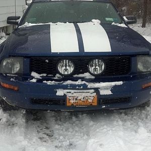 Brought her out for some snow fun