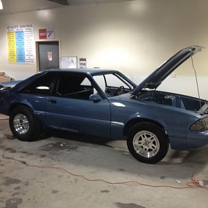 After a month And a half of letting The Paint dry. There she is All wet sanded And buffed. Ready to come home to me.