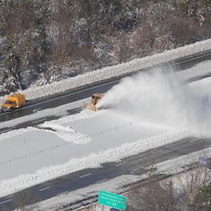 This is why Suffolk roads are still impassable. They clear one side by blowing the snow to the other side, then repeat on other side. :)