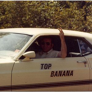 The guys that worked for him named the car "Top Banana" one day as a prank, with stick on letters, and he kept them on there for two years. lol

Not