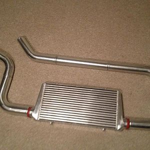 New CR Racing 1750 cfm air to air intercooler with 3" tubing