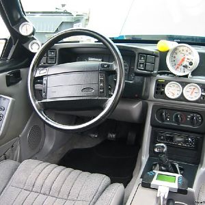 Interior, older pic with AFM PMS and old gauge setup