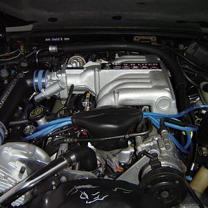 Engine...GT40 heads, Cobra intake, 65mm TB, 30lbers, Powerdyne, Kirban AFPR, etc. All work done by me...