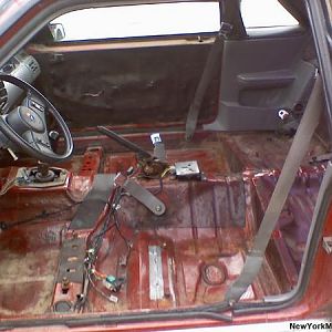 Then I started to gut the car.  Let the restoration begin!