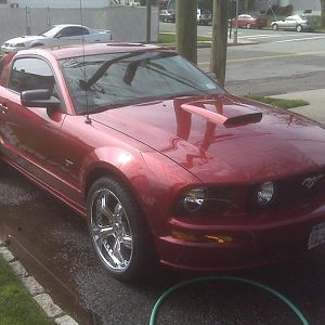 after a wash,my ex the 2001 in the background..
