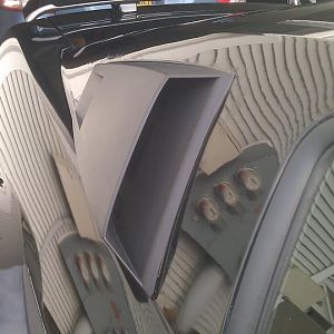 Upper Window Scoop - Flat Black ( Pre Paint )