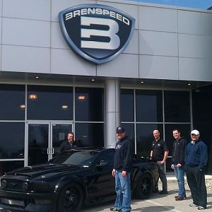 Photo Op with they Guys at Brenspeed ( Brent, Miles, Ryan, Chase, and Me )