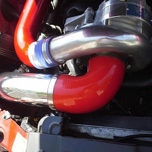 Home made intake closeup