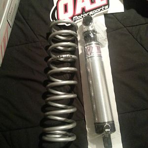 Qa-1 rear coilover kit- proma star single adjustable shocks,130lb spring!