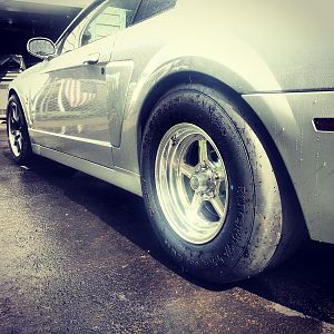 Mounted the new tires