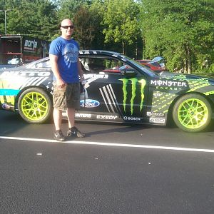 101 0507 Me w/ Vaughn Gittin Jr's bad ass drift stang
